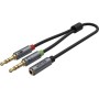 Unitek Y-C957ABK 3.5mm Audio Splitter Cable