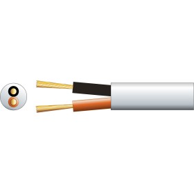 Mercury Speaker Cable White 2x1.5mm 100m