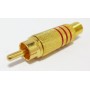 DigitMX RCA Plug Gold Red Audio Connector