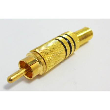 DigitMX Gold Black RCA Plug