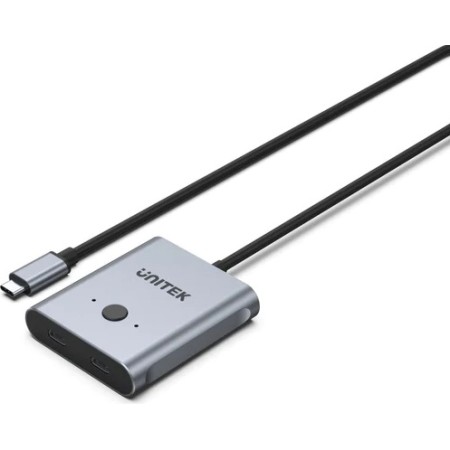 Unitek VC USB-C Splitter/Switch 4K 1-2 PD100W D1078A