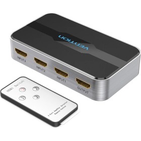 Vention HDMI Switch 3-Port 4K 2.0 w/Remote Control AFOH0