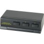 AV:link 3 Way Stereo Audio Switch, sleek black