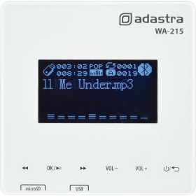 Adastra Wall Amplifier with Bluetooth and USB