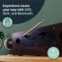 Majority OAKINGTON Mini HiFi CD Player in Walnut Finish