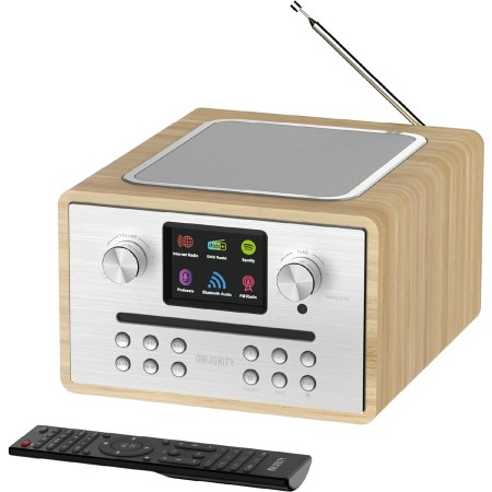 Majority HOMERTON 2 Radio with CD Player in Oak