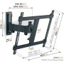 Vogels TVM3423 Wall Mount with OneFinger™ Movement