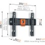 Vogels TVM1203 Fixed TV Wall Mount Black