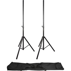 QTX Heavy Duty Speaker Stands with Carry Bag