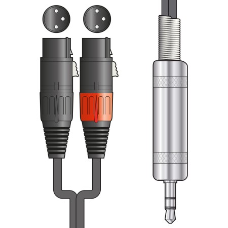 Chord CLASSIC 3.5mm to 2 XLRF Lead