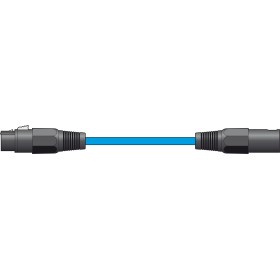 Chord Classic XLR M-F 1.5m Cable - Blue