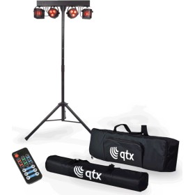 QTXlight Recharge DJ Portable Derby & PAR Set