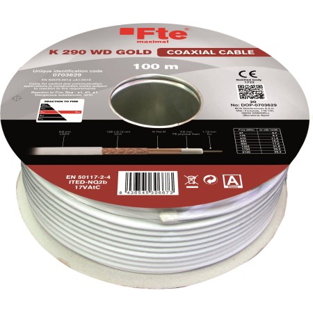 FTE K290WD Gold Coaxial Cable RG6 in Cyprus