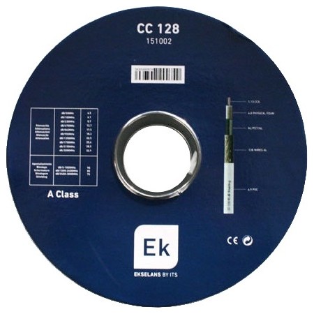 EK CC128 RG6 Coaxial Cable A Class CCS 100m