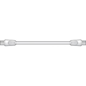 AV:link Coaxial Flylead M-M 2m White