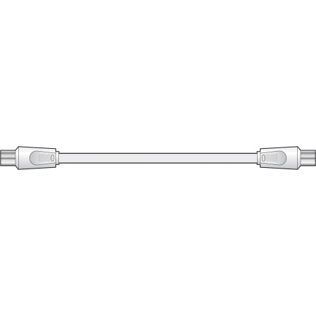 AV:link Coaxial Flylead M-M 2m White