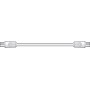 AV:link Coaxial Flylead M-M 2m White