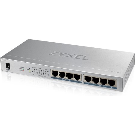 Zyxel 8 Port Gigabit PoE Switch, 8 x PoE, 60W GS1008-HP