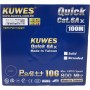 Kuwes CAT6A FTP Pure Copper Cable, 100m