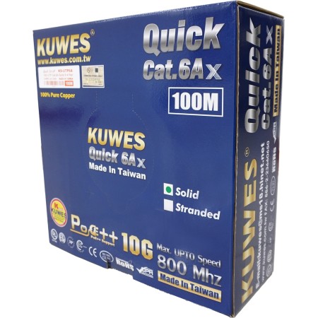 Kuwes CAT6A UTP Cable 100m Copper