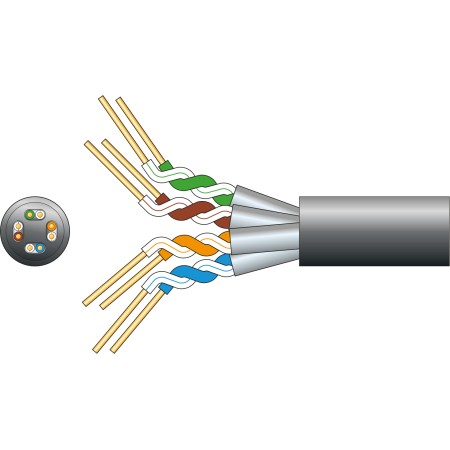 Mercury CAT6A FTP Outdoor Network Cable 305m