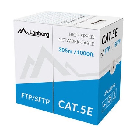 Lanberg CAT5e SFTP CU Cable 305m Grey