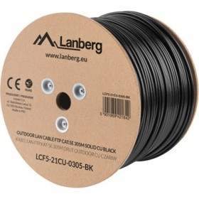 Lanberg CAT5e FTP 305m Cable, Black, Outdoor