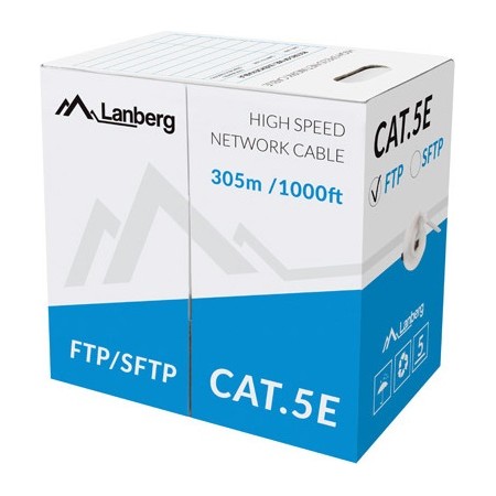 Lanberg CAT5e FTP CU Cable 305m Grey