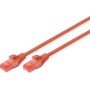 Digitus Ethernet Cable CAT6 Red CU 0.25m