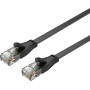 Unitek C1811GBK Flat Patch Cable CAT6 Black 3.0m