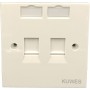 Kuwes UK Double Outlet Faceplate - Best Buy Cyprus