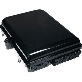 Opton Fiber Distribution Box 2 IN - 16 OUT Black