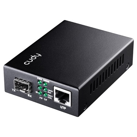 Cudy Fiber Media Converter with PoE - Efficient Networking