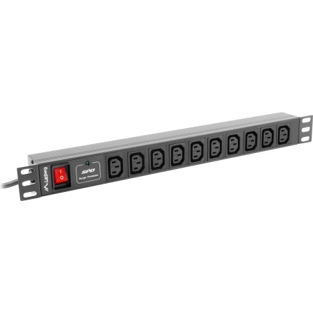 Lanberg PDU 1U 10-Way IEC Surge Protector