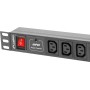 Lanberg PDU 1U 10-Way IEC Surge Protector