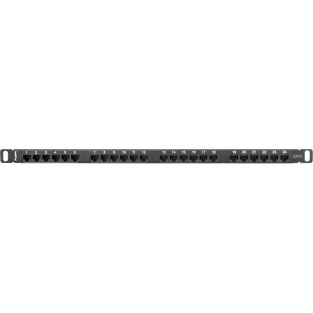 Lanberg CAT6 Patch Panel 24-Port Black