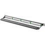 Lanberg CAT6 Patch Panel 24-Port Black