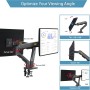 NBMounts G65 Dual Arm Monitor Mount