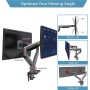 NBMounts G35 Dual Arm Gas Desk Mount