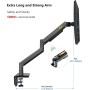 NBMounts G45 Extra Long Arm Desk Monitor Mount