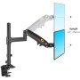 NBMounts H180 Twin Arm Gas Desktop Monitor Mount