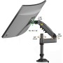 NBMounts H100 Single Arm Desktop Mount