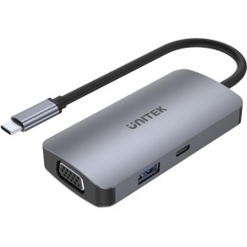 Unitek D1051A USB-C Hub with 2xHDMI, VGA, PD100W