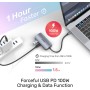 Unitek D1051A USB-C Hub with 2xHDMI, VGA, PD100W