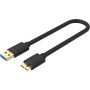 Unitek USB-A 3.0 to Micro-B Cable 0.3m for HDD