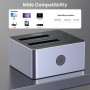 Unitek Y-3026 USB3.0 Dual Bay HDD Dock - Silver