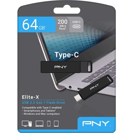 PNY Elite-X USB 3.2 Flash Drive 64GB