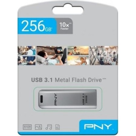 PNY Elite Steel USB 3.1 Stick 256GB