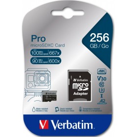 Verbatim 256GB microSD U3 Card with Adapter