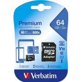 Verbatim Micro SD Card 64GB with Adapter